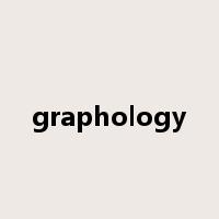 graphology是什么意思