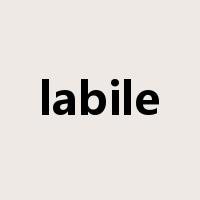 labile是什么意思