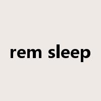 rem sleep是什么意思