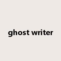 ghost writer是什么意思