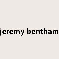 jeremy bentham是什么意思
