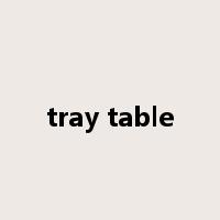tray table是什么意思