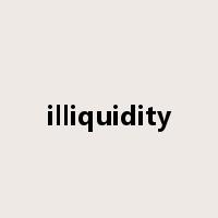 illiquidity是什么意思