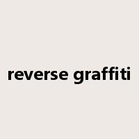 reverse graffiti是什么意思