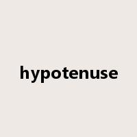 hypotenuse是什么意思
