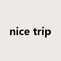 nice trip是什么意思