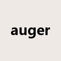 auger是什么意思