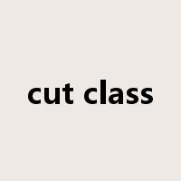 cut class是什么意思