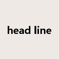 head line是什么意思