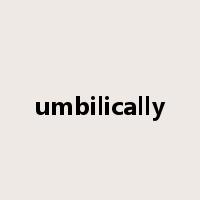 umbilically是什么意思