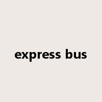 express bus是什么意思