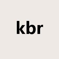 kbr是什么意思