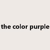 the color purple是什么意思