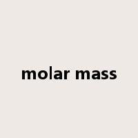 molar mass是什么意思
