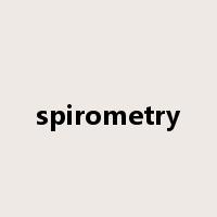 spirometry是什么意思