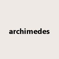 archimedes是什么意思