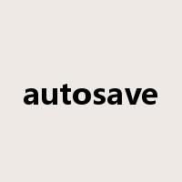 autosave是什么意思