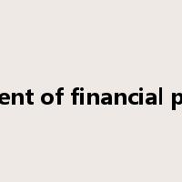 statement of financial position是什么意思