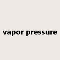 vapor pressure是什么意思