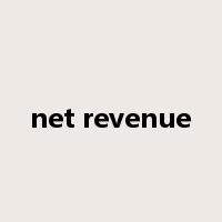 net revenue是什么意思