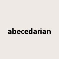 abecedarian是什么意思