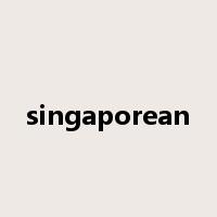 singaporean是什么意思