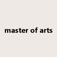 master of arts是什么意思