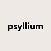 psyllium是什么意思