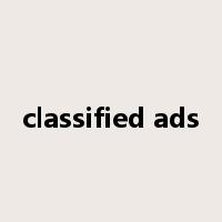 classified ads是什么意思