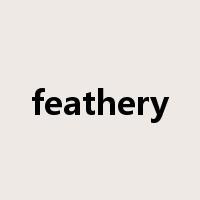 feathery是什么意思