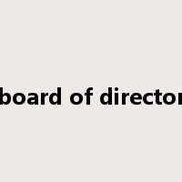 board of director是什么意思
