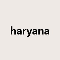 haryana是什么意思