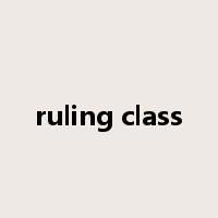ruling class是什么意思
