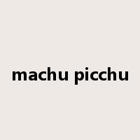 machu picchu是什么意思