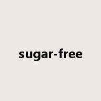 sugar-free是什么意思