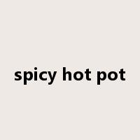 spicy hot pot是什么意思