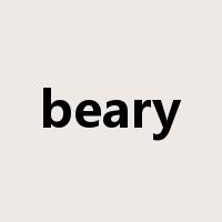 beary是什么意思