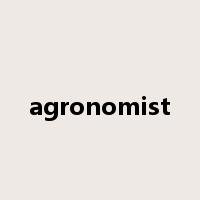 agronomist是什么意思