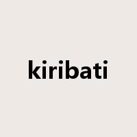 kiribati是什么意思