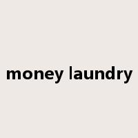 money laundry是什么意思