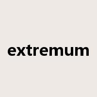 extremum是什么意思