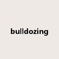 bulldozing是什么意思