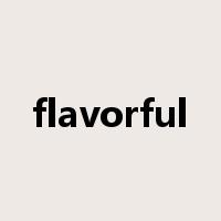 flavorful是什么意思