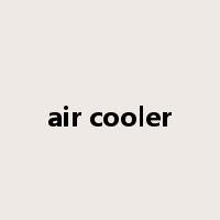 air cooler是什么意思