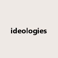 ideologies是什么意思