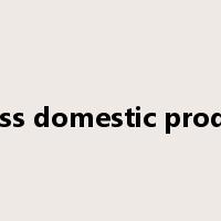 gross domestic product是什么意思