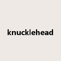knucklehead是什么意思