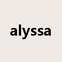 alyssa是什么意思