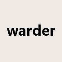 warder是什么意思