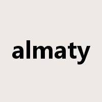 almaty是什么意思